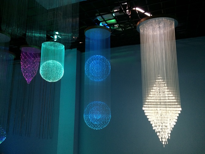 fiber optic chandelier