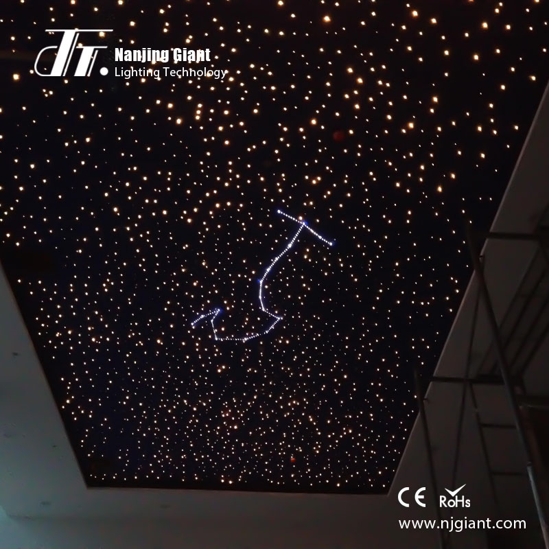 Fiber optic star ceiling panel