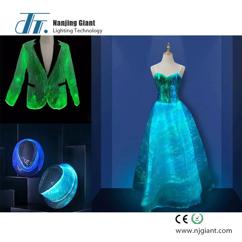 Luminous Optical Fiber Textile LED Fabric Technology Material