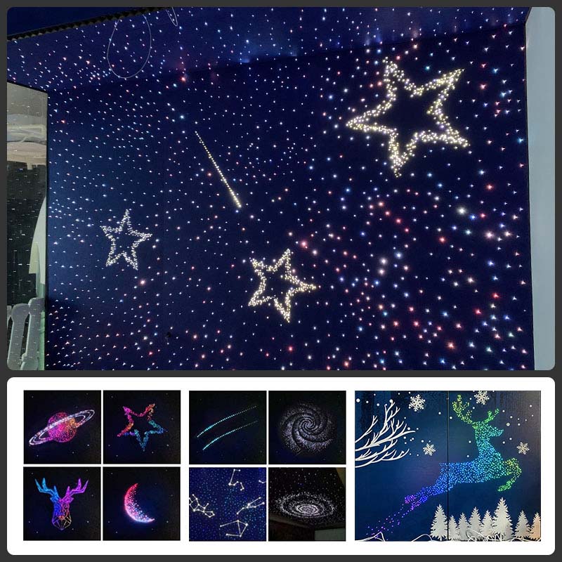 Fiber Optic Star Ceiling Custom Pattern