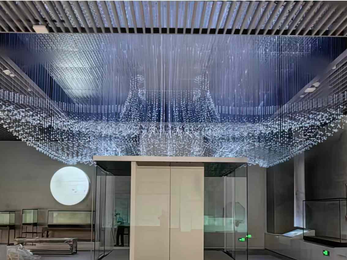 3D Fiber Optic Gazebo Chandelier